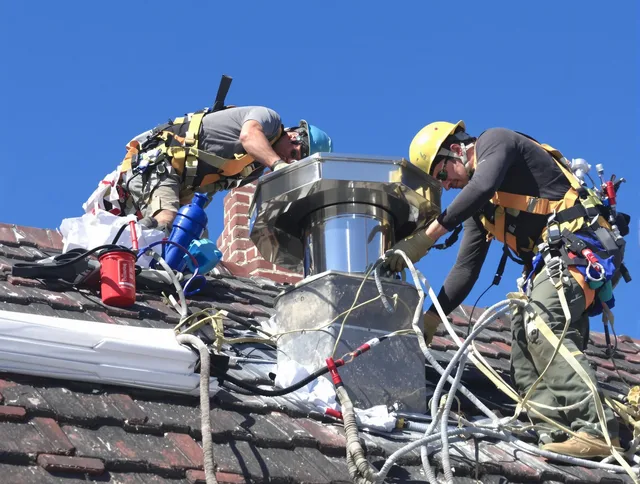 Protective chimney cap installed by Lynwood Chimney Sweep in Lynwood, CA