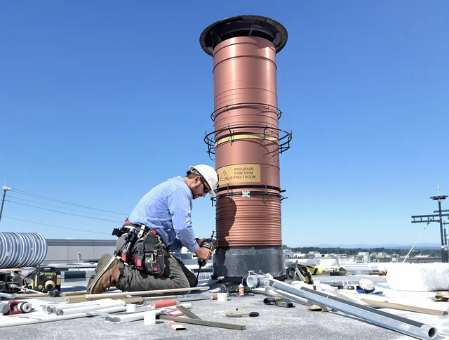 Installed chimney liner by Lynwood Chimney Sweep in Lynwood, CA