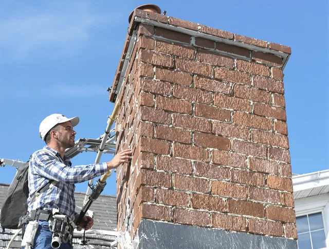 Brickwork for a chimney rebuild by Lynwood Chimney Sweep in Lynwood, CA