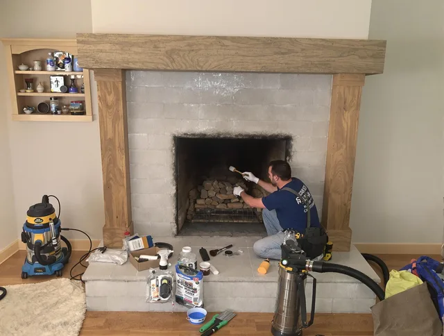 Detailed creosote removal process by Lynwood Chimney Sweep in Lynwood, CA