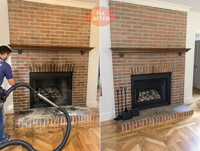 Lynwood Chimney Sweep carefully sanitizing a fireplace in Lynwood, CA
