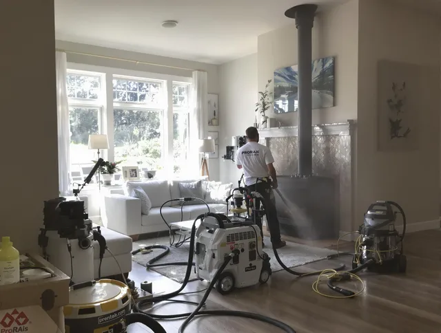 Soot removal service by Lynwood Chimney Sweep for a fireplace in Lynwood, CA